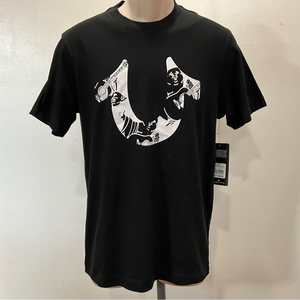 True Religion Black T-Shirt For Men Size S